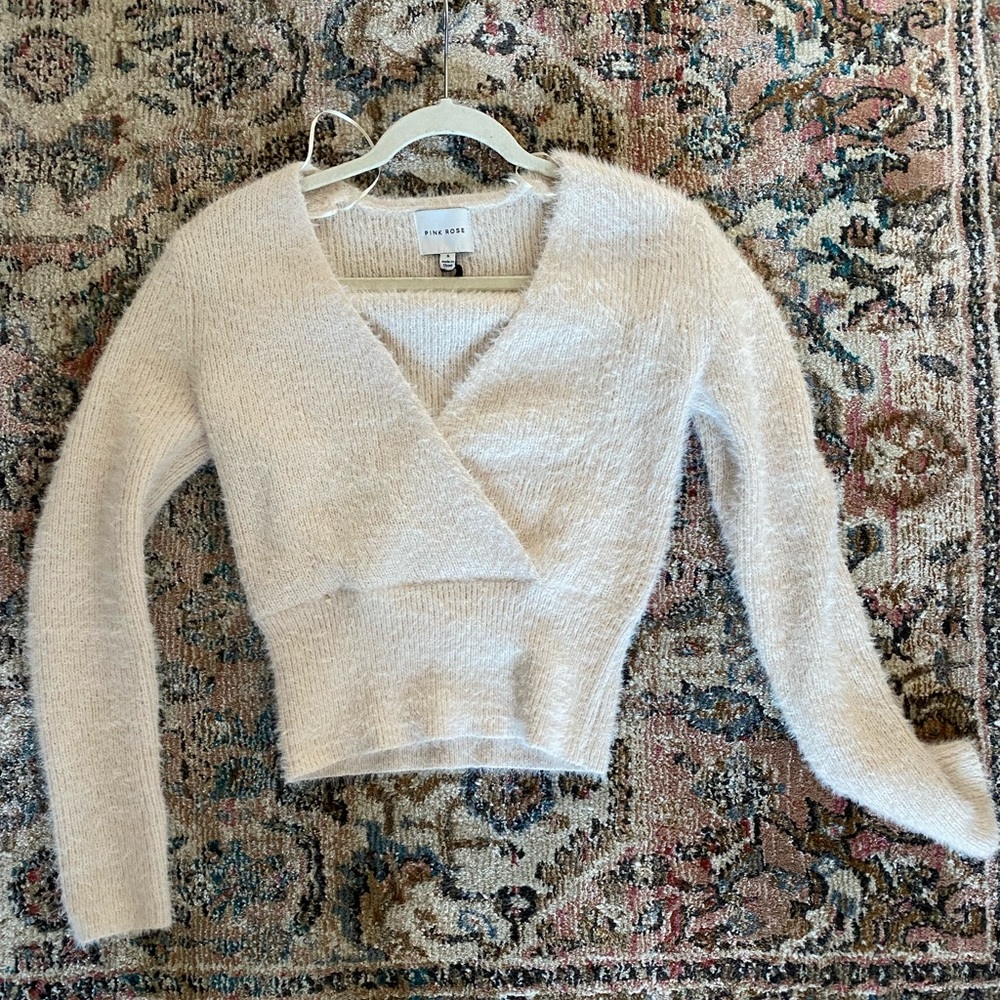 Fur Crossbody Sweater